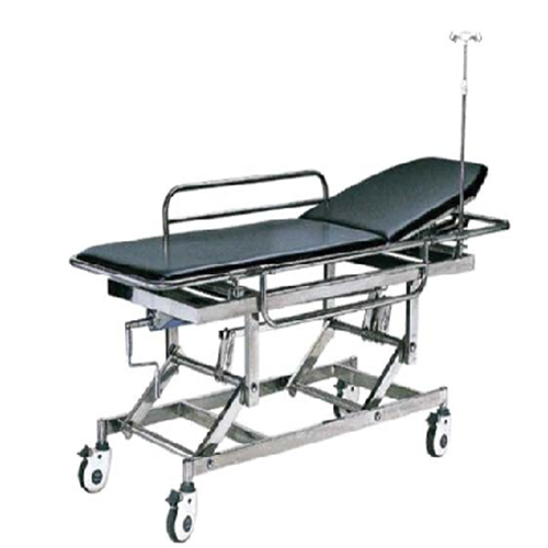 Stainless steel stretcher for emergency treatment with adjustable height E-5